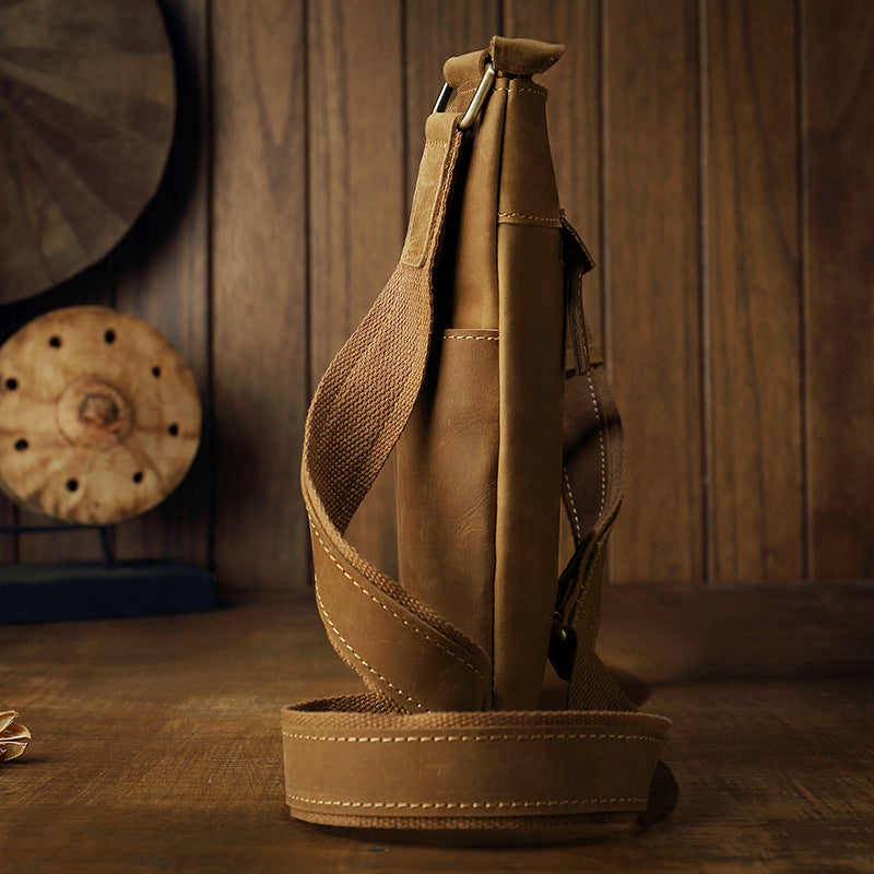 Men’s Vintage Leather Crossbody Bag