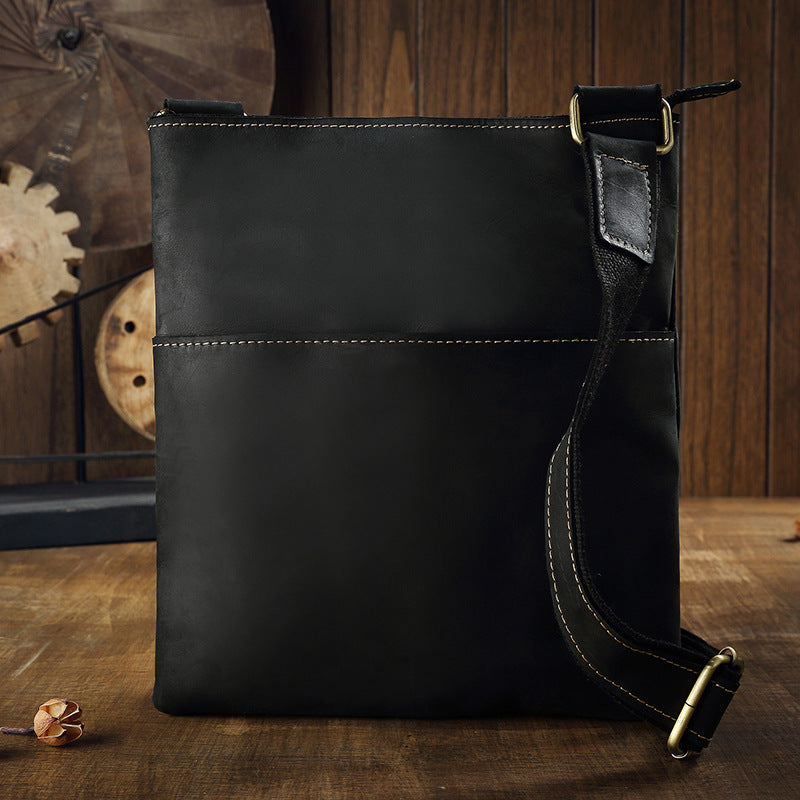 Men’s Vintage Leather Crossbody Bag