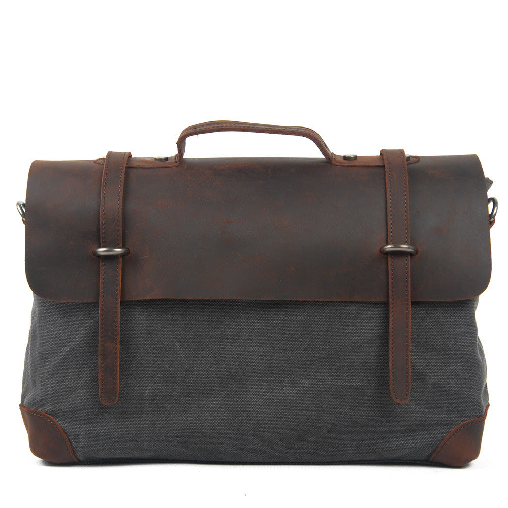 Vintage Leather Messenger Bag