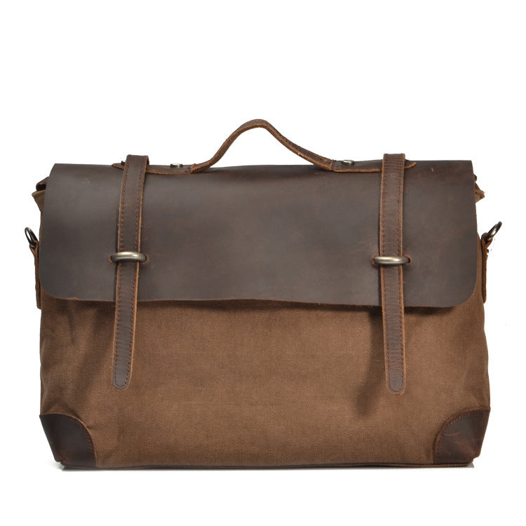 Vintage Leather Messenger Bag