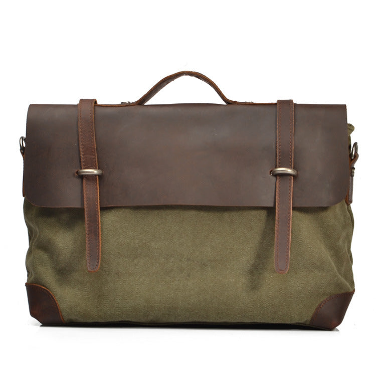 Vintage Leather Messenger Bag