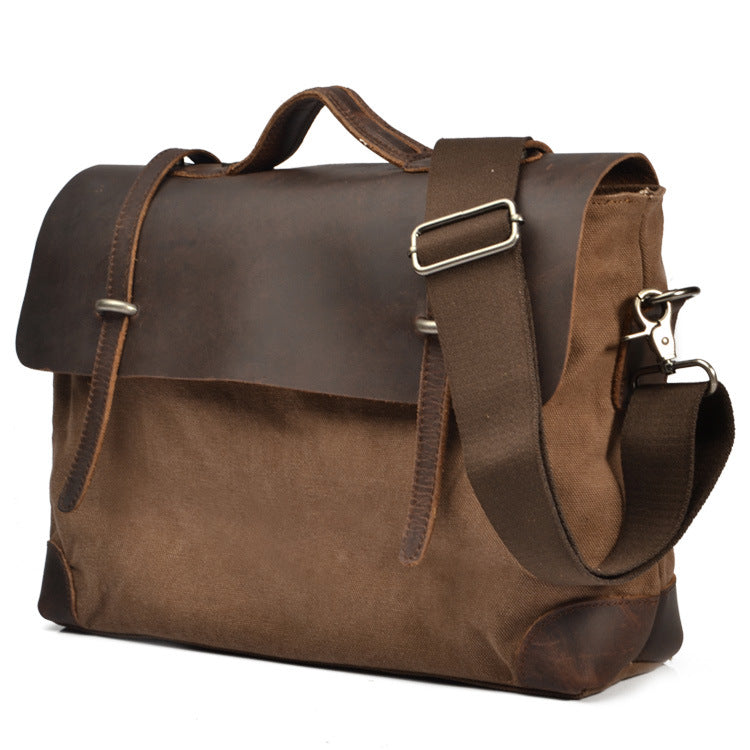 Vintage Leather Messenger Bag