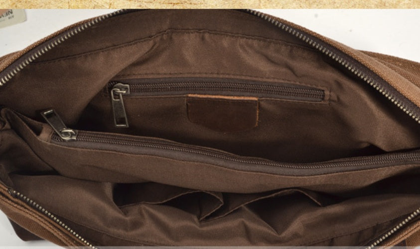 Vintage Leather Messenger Bag