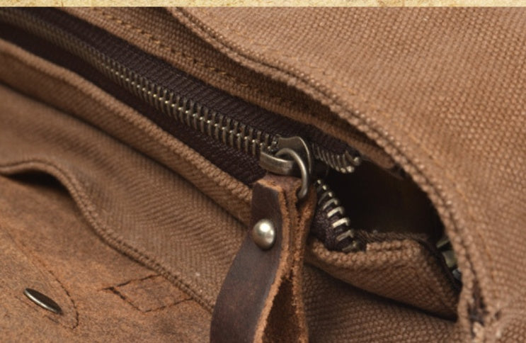 Vintage Leather Messenger Bag