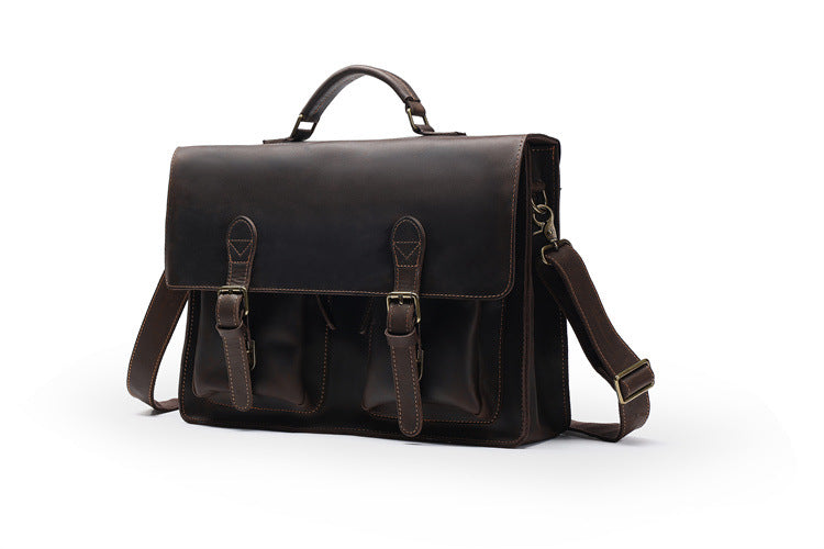 Leather Laptop Briefcase (Business Style)