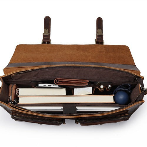 Leather Laptop Briefcase (Business Style)