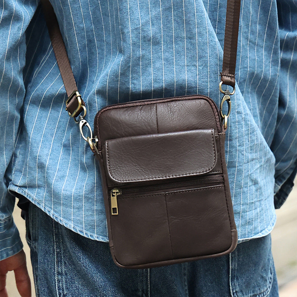 Small Vintage Leather Crossbody Bag