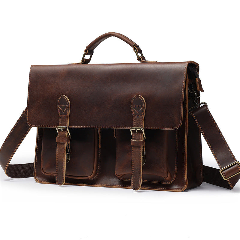 Leather Laptop Briefcase (Business Style)