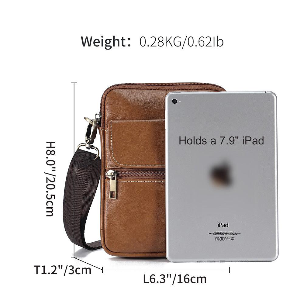 Small Vintage Leather Crossbody Bag