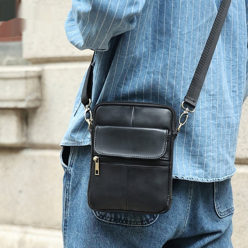 Small Vintage Leather Crossbody Bag
